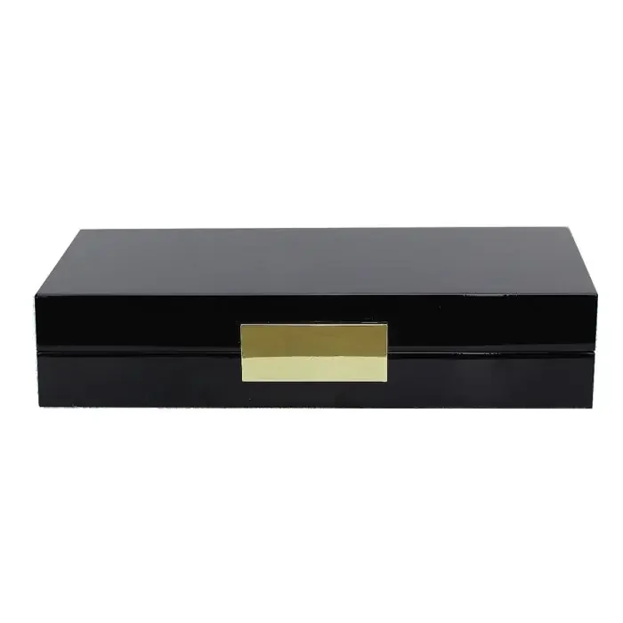 Addison Ross Lacquered Jewelry Box (Black & Gold)