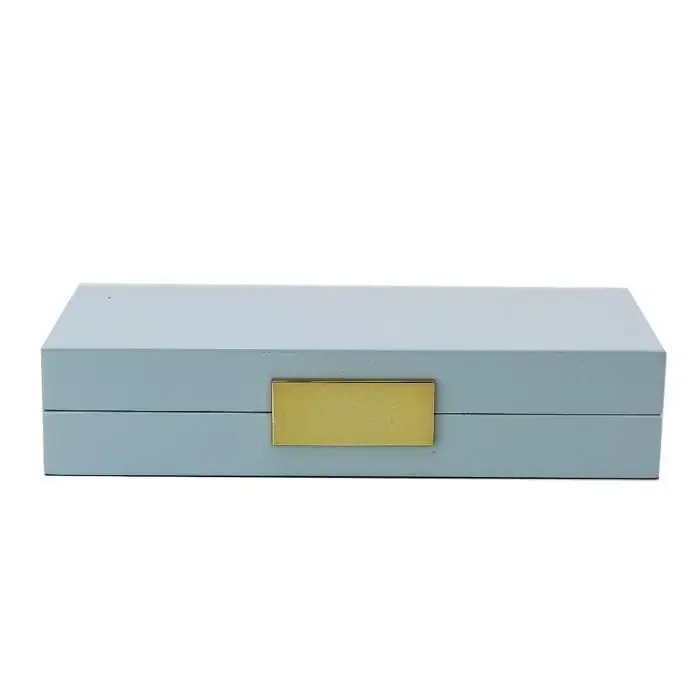 Addison Ross Lacquered Jewelry Box (Light Blue & Gold)
