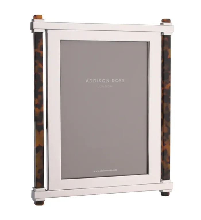 Addison Ross Tortoise Pillar & Silver Picture Frame