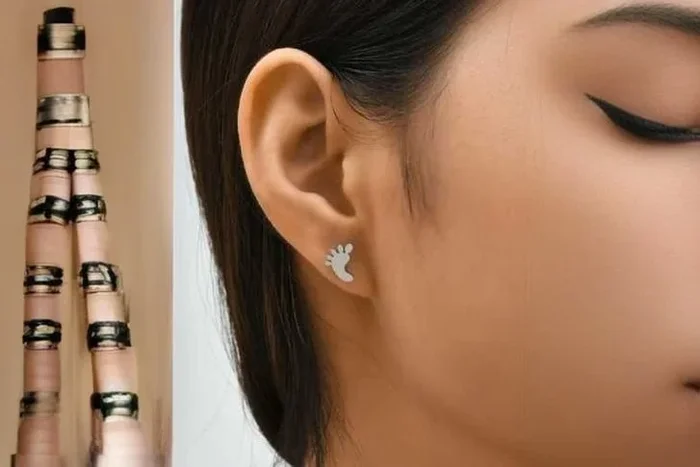 Adorable Stainless Steel Baby Foot Earrings