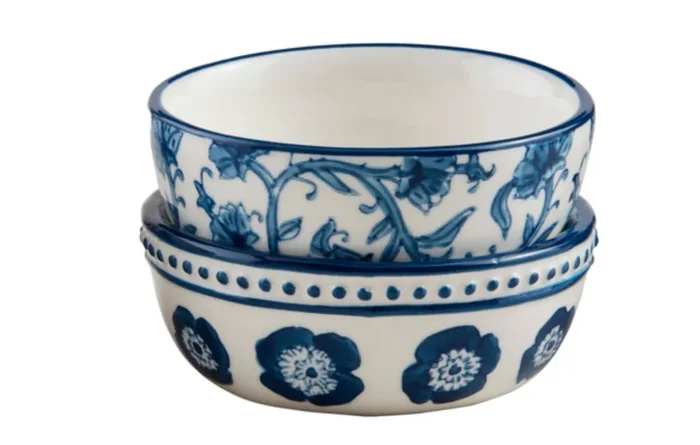 All Over Blue Floral Tidbit Bowls