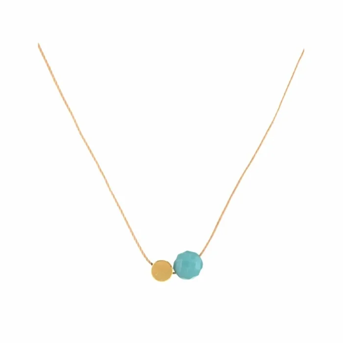 Amazonite cord necklace