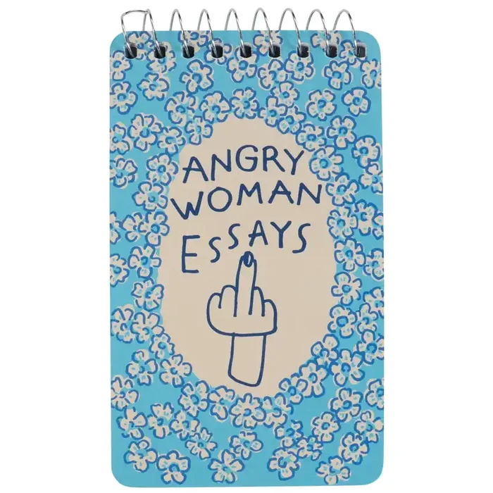 Angry Woman Essays Spiral Notepad 5″ x 3″ BlueQ at GetBullish