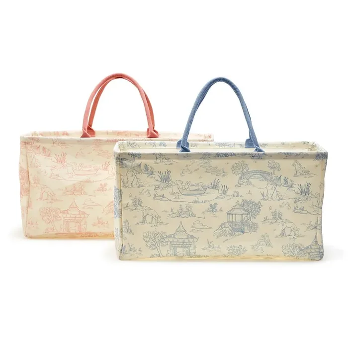 Animal Toile Hamper / Storage Tote