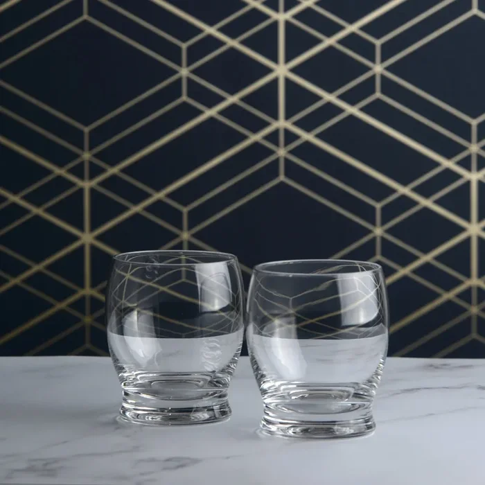 Anton Studio Designs Manhattan Double Old Fashioned Glasses, Set of 2