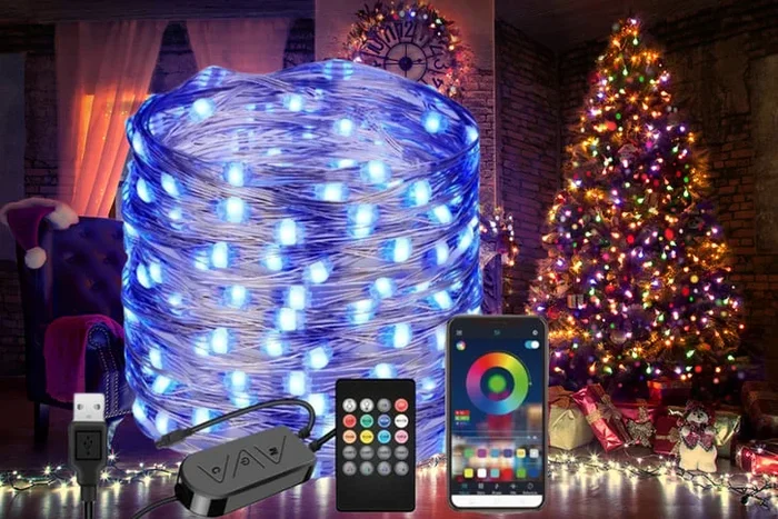 App-Controlled SMART LED Christmas Tree Lights – Unleash the Glow!