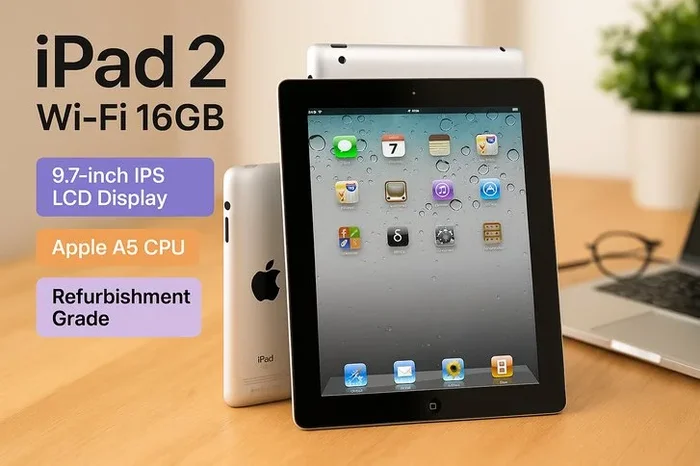 Apple iPad 2 – Space Grey – WiFi – 16GB Refurbished!