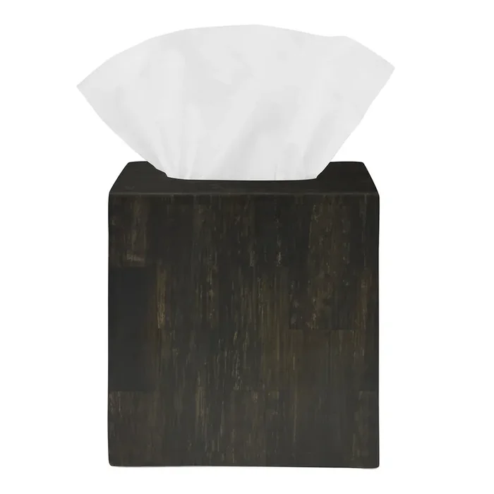 Arles Faux Horn Tissue Box Cover (Umber)