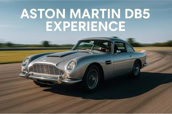 Aston Martin DB5 Driving Experience – Up to 3 Miles at 30 UK Locations with Car Chase Heroes