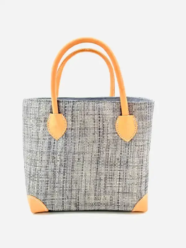Augustine Straw Basket Bag Large Grey – Shebobo