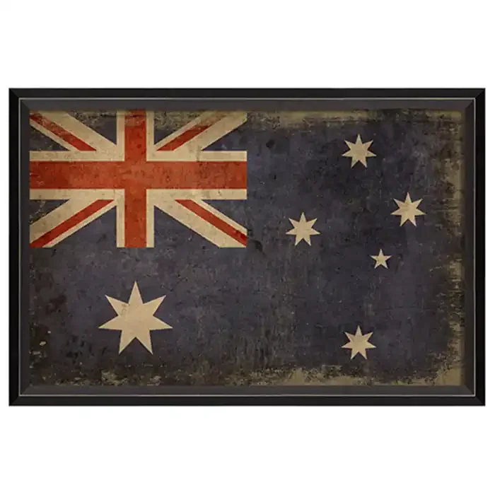 Australian Flag Framed Print 17″ x 25″