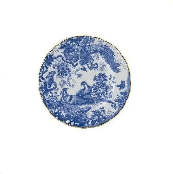 Aves Blue bread & butter plate- Royal Crown Derby