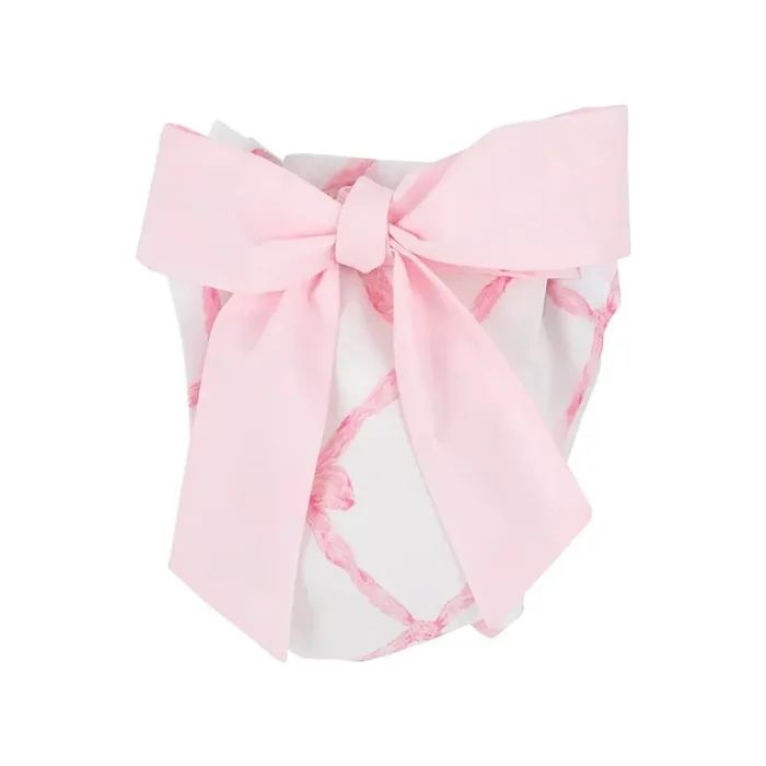 Baby Bow Bottom Bloomer Pink – 6-12 months – The Beaufort Bonnet Company