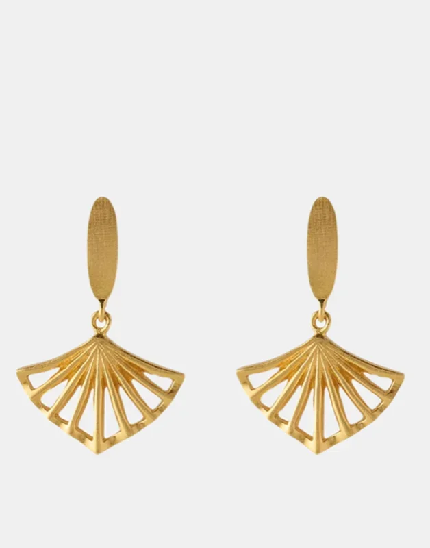 Ballerina Earrings | Gold Plated Recycled Silver