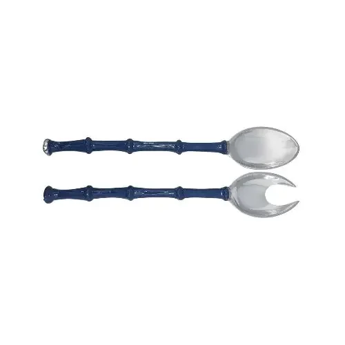 Bamboo Blue Salad Servers – Mariposa