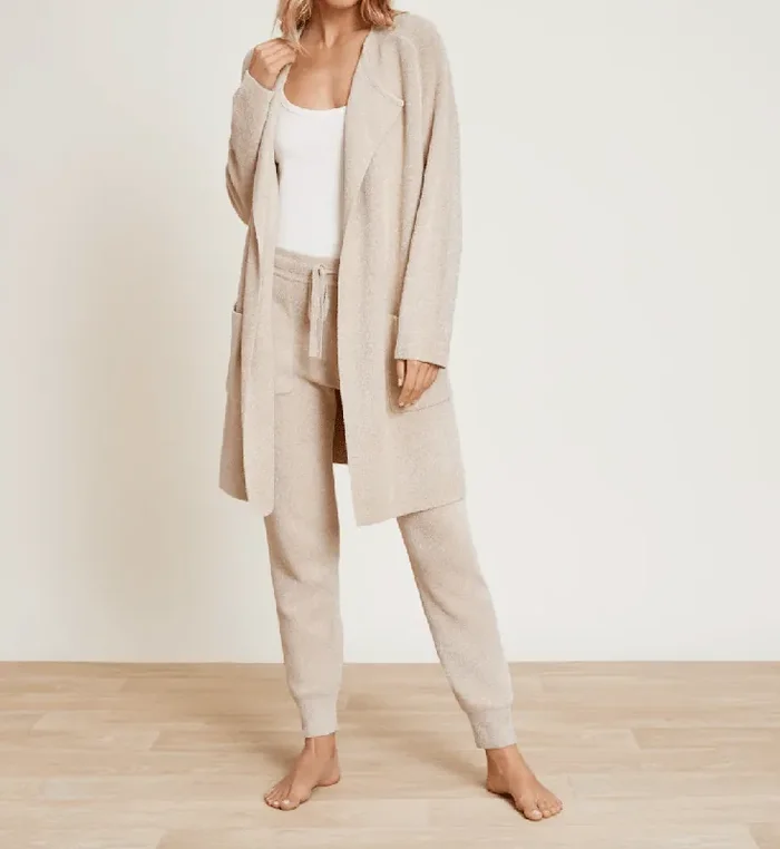 *Barefoot Dreams CozyChic Ultra Lite® Wide Collar Jacket Sand Dollar