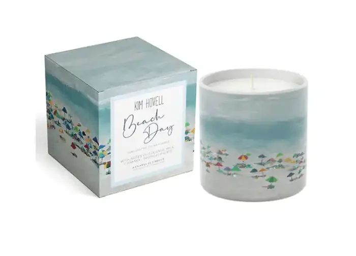 Beach Day Boxed 8oz Candle – Kim Hovell Collection – Annapolis