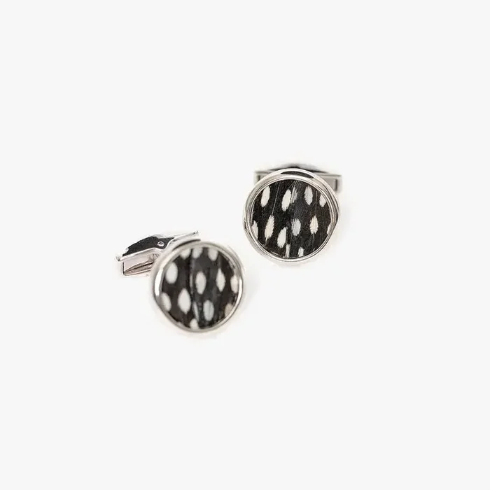 Bear Rhodium Cufflink – Brackish