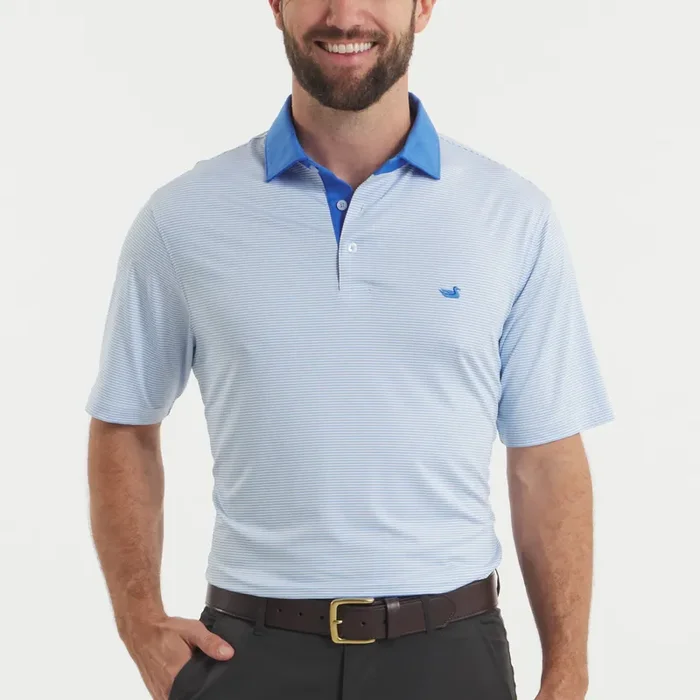 Bermuda Performance Polo • Hampton Stripe
