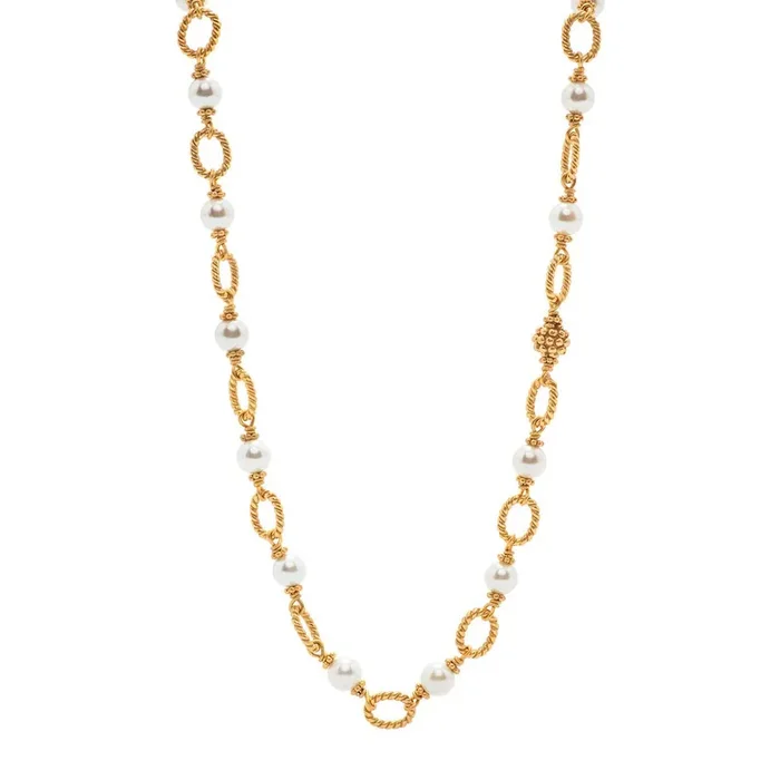 Berry & Bead Chain, 24‘‘ – Pearl