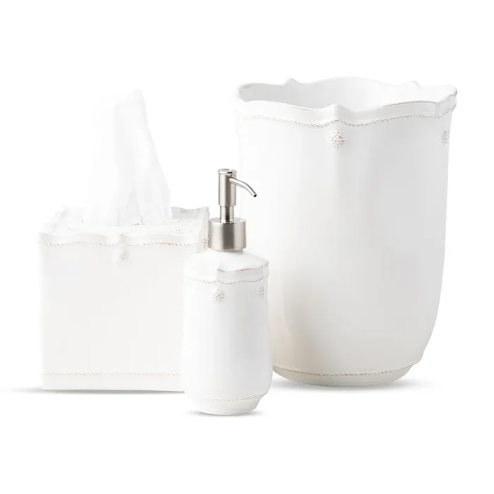 Berry & Thread Bath Set/3pc – Whitewash