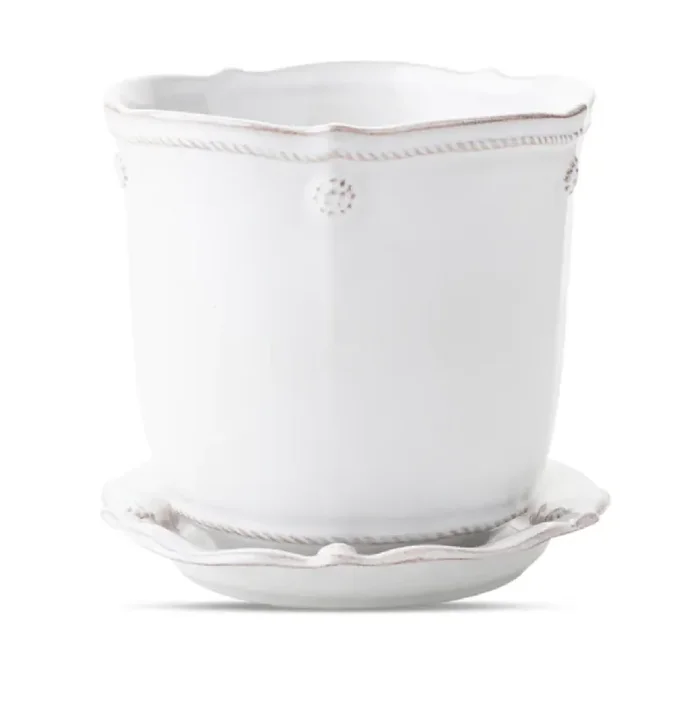 Berry & Thread Planter 5 in – Whitewash – Juliska