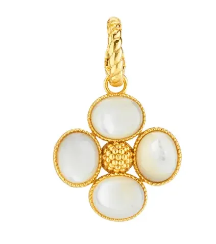 Berry Clover Double Sided Pendant – MOP – Capucine De Wulf