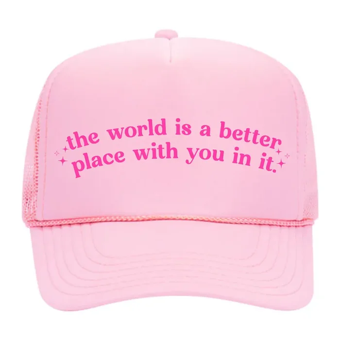 Better Place Foam Trucker Hat • Pink