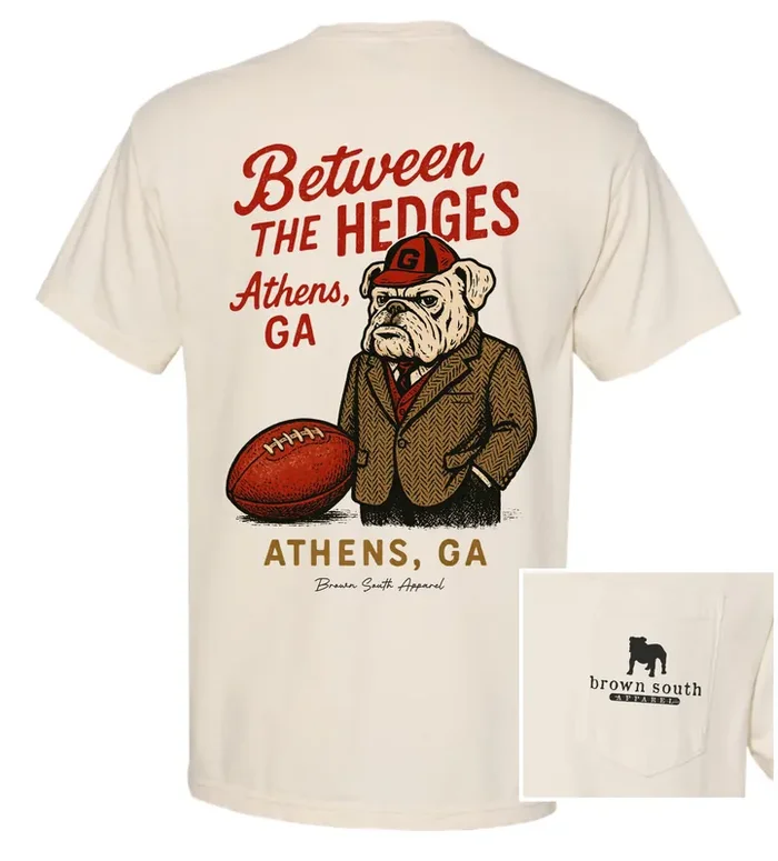 Between The Hedges Serious Business Pocket Tee • Ivory