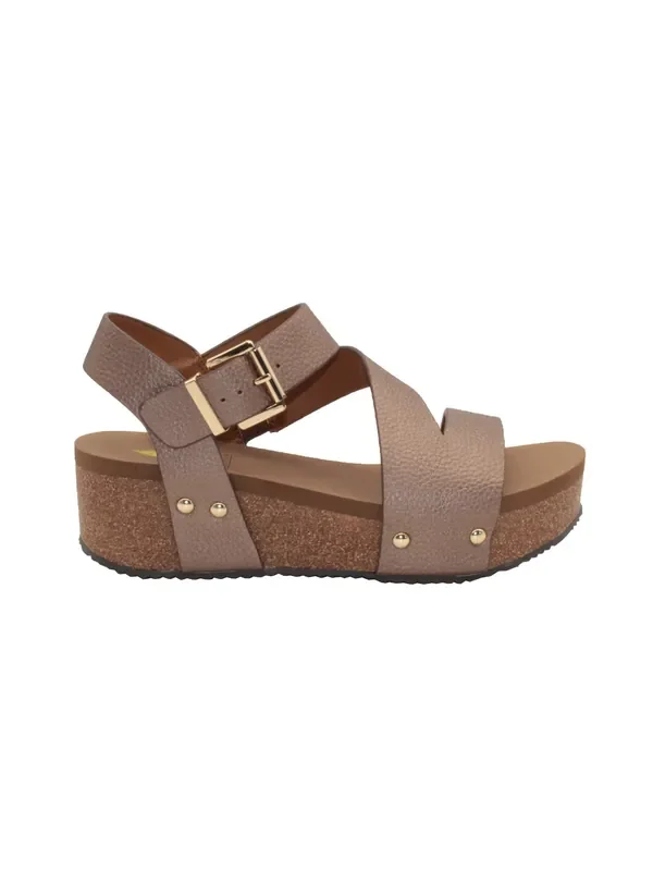 Biloxi Strap Wedge • Bronze