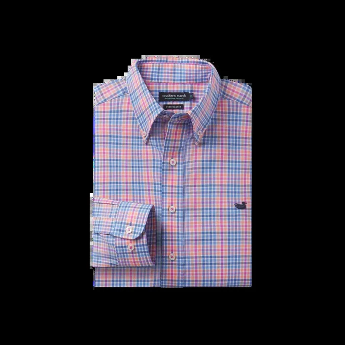 Blount Performance Dress Shirt • Blue+ Navy