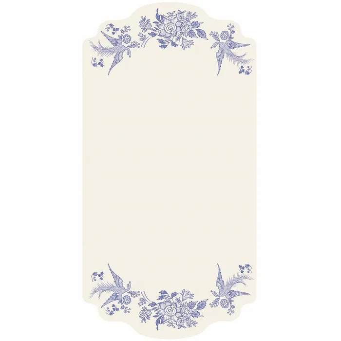 Blue Asiatic Pheasants Table Card