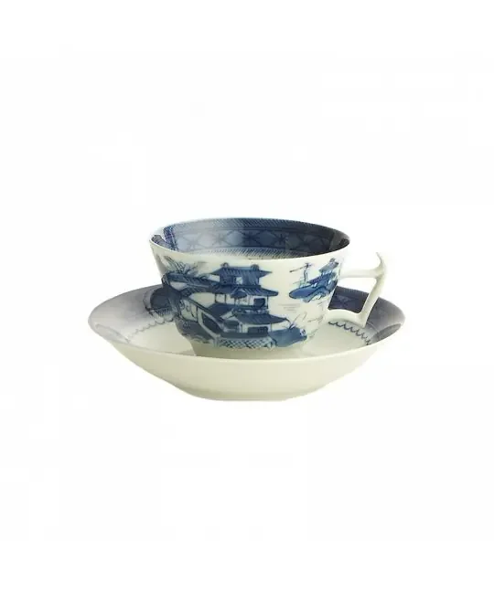 Blue Canton Tea Cup & Saucer – Mottahedeh