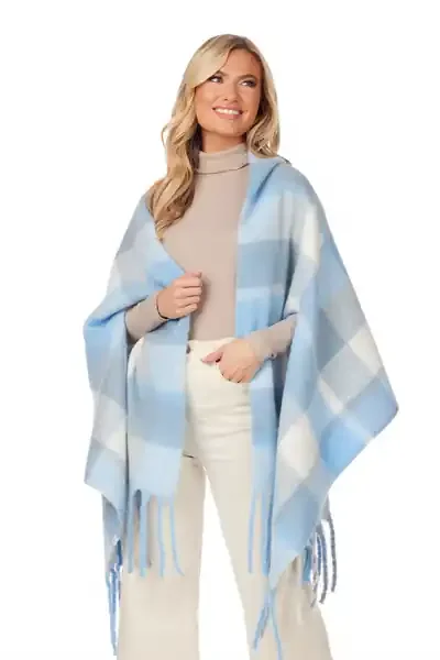 Blue Scarf Wrap