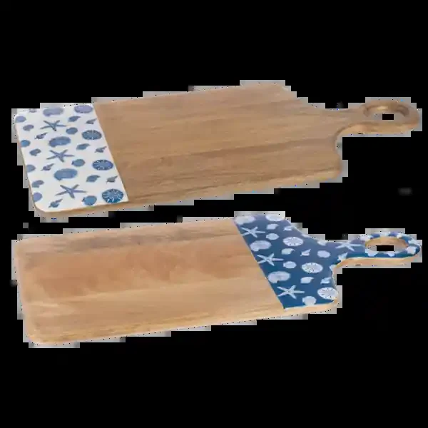 Blue Shell Cutting Board with Handle