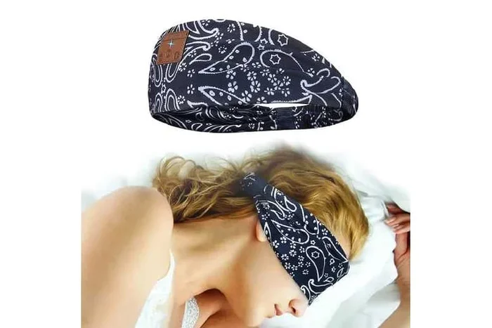 Bluetooth Wireless Headband Headphones with HD Speaker & Mic – 10-12 Hour Battery, Bluetooth 5.0, Noise Cancelling, Sweatproof for Sleeping, Sport & Travel