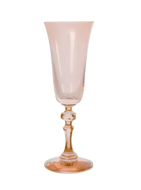 Blush Pink Regal Flute – Estelle Colored Glass