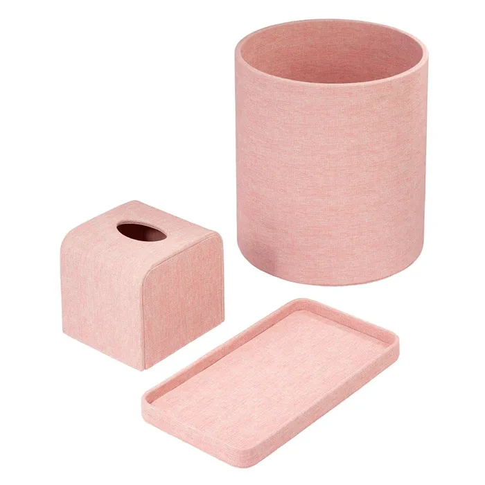 Bodrum Pronto Vinyl Bathroom Accessories (Rose)