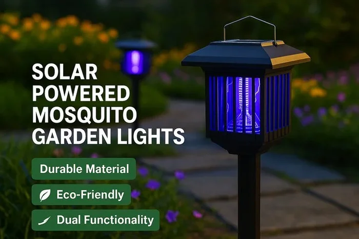 Brilliant 3-in-1 Solar Powered Mosquito Killer & Garden Light