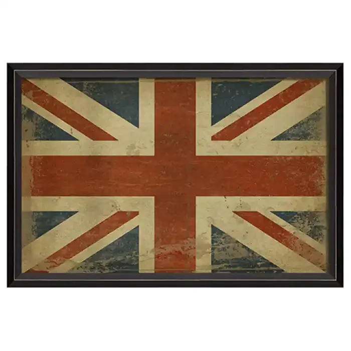 British Flag Union Jack Framed Print 17″ x 25″
