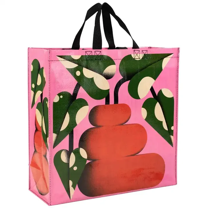 Bubble Vase Shopper Tote Bag Post-consumer Material Shopping Bag 15″ x 16″ BlueQ at GetBullish