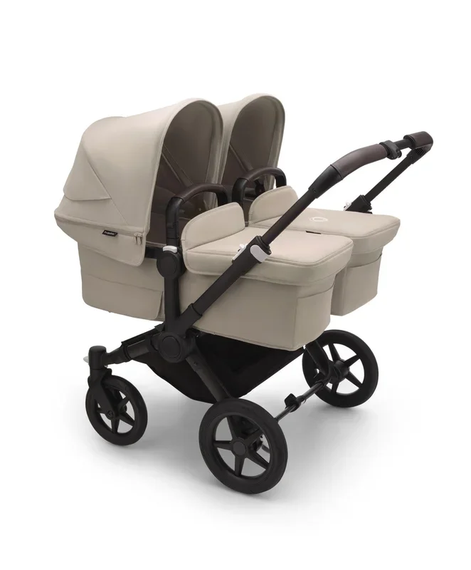Bugaboo Donkey 5 Twin Pushchair & Carrycot with Extension Set – Desert Taupe
