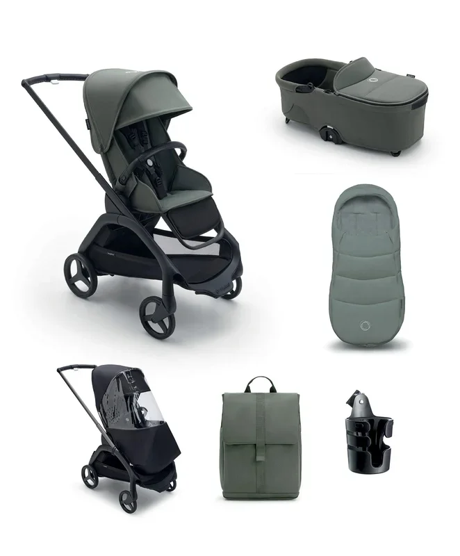 Bugaboo Dragonfly Pushchair Essential Bundle – Forest Green