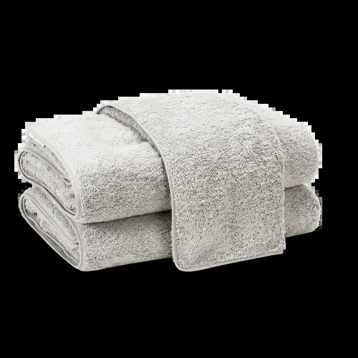 Cairo White/Silver Towels
