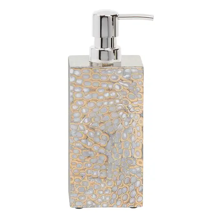 Callas Lacquered Eggshell Soap Pump, XL (Silver)
