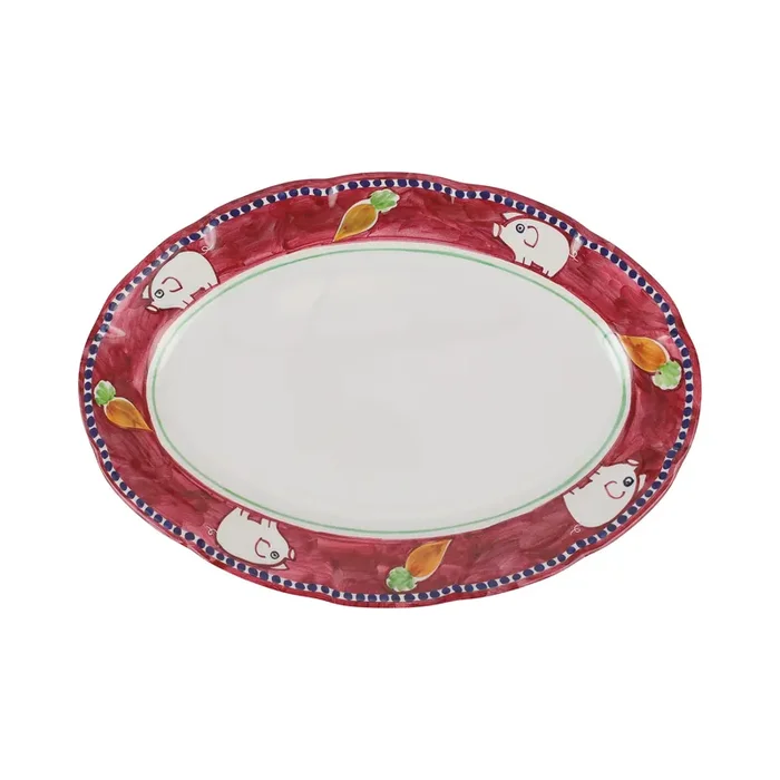 Campagna Porco Melamine Oval Platter