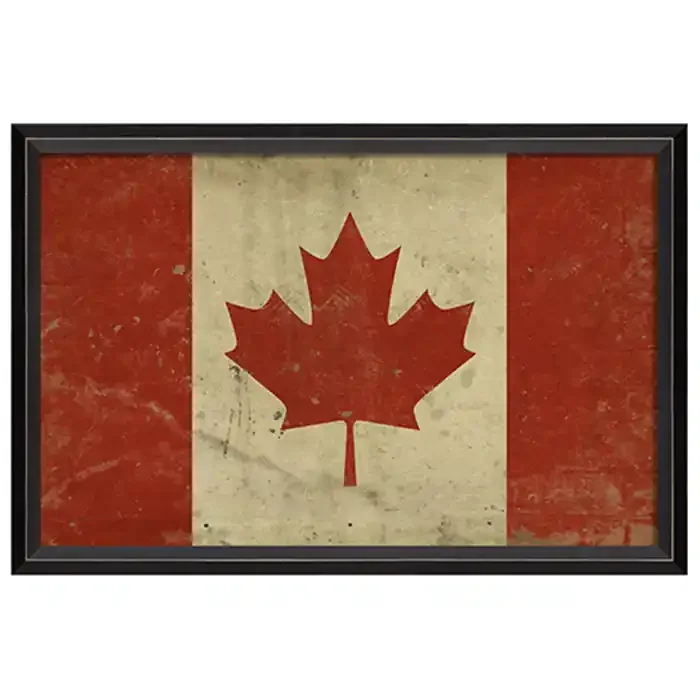 Canadian Flag Framed Print 17″ x 25″