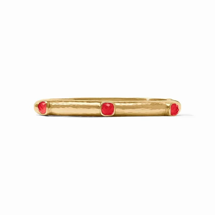 Catalina Hinge Bangle – Iridescent Strawberry – Julie Vos