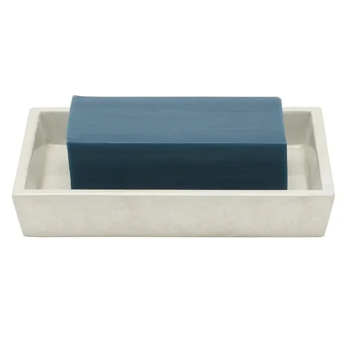 Charlotte White Burl Resin Soap Dish