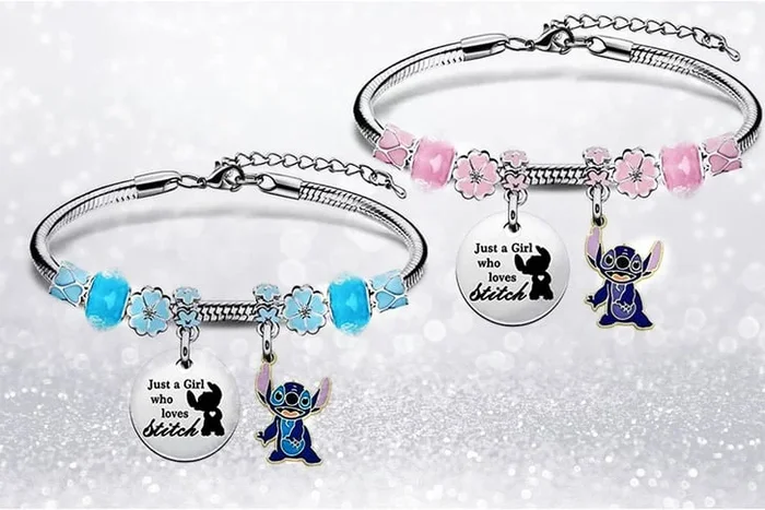 Charming Adjustable Lilo & Stitch-Inspired Bracelet!